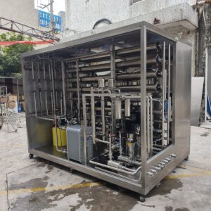 Stainless cabinet water purification unit, piping side