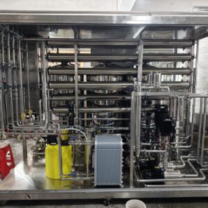 Large multi-column stainless water treatment system