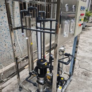 Stainless filter skid installed at client site